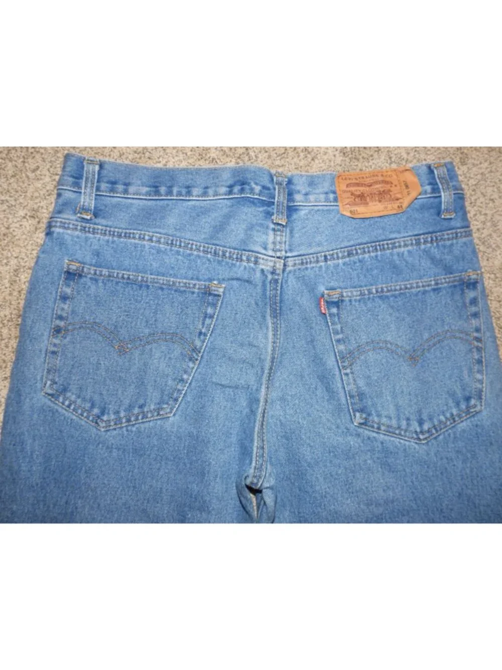 Vintage Levi's 501-0657 Sakura G S-36 Denim Blue Jeans Straight Made USA 36x28